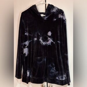 Livi Tie-Dye Velvet Velour Hoodie Size 18/20